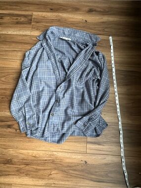 Hollister Blue Plaid Button-Up Shirt
